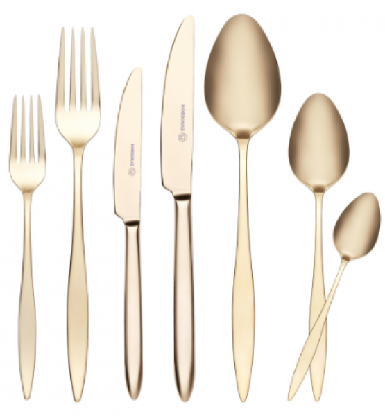 Korkmaz A2552 Talia Satin Gold 84 Parça Çatal Kaşık Bıçak Takımı