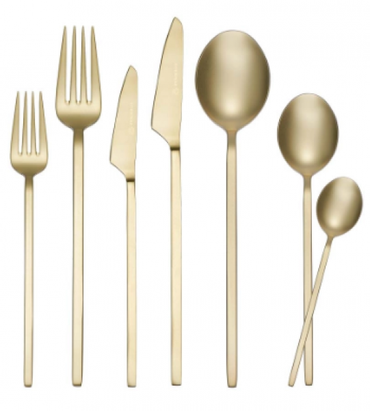 Korkmaz A2511 Sakura Gold Satin 84 Parça Çatal Kaşık Bıçak Takımı