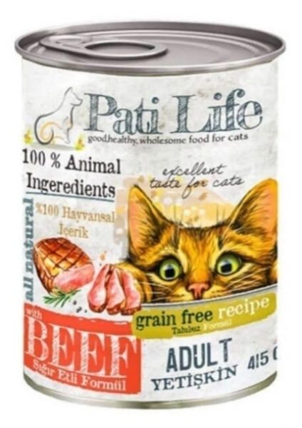 Pati Life Sığır Etli 415 gr Kedi Maması