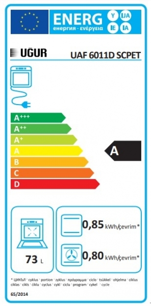 Uğur UAF 6011D SCPET Ankastre Fırın