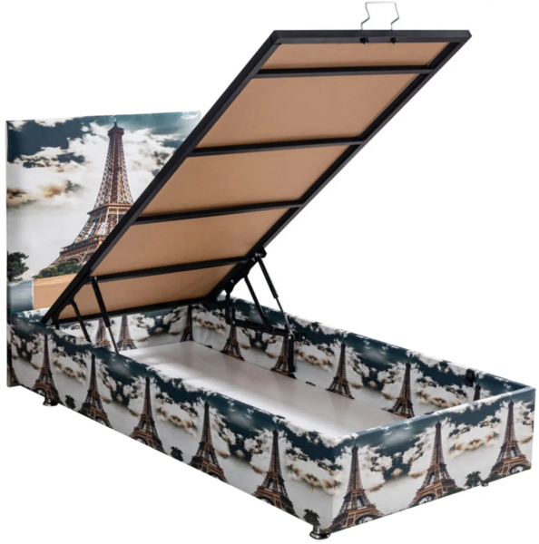 Setay Eyfel 90x190 Baza+Başlık+Yatak Seti