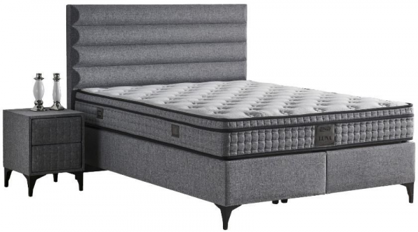 Mobilya Dükkanım Luna 140x190 Baza+Başlık+Yatak Seti
