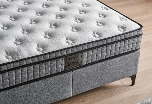 Mobilya Dükkanım Luna 140x190 Baza+Başlık+Yatak Seti