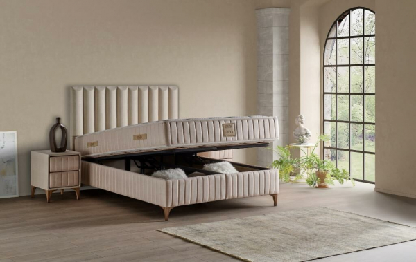 Mobilya Dükkanım Lidya 120x200 Baza+Başlık+Yatak Seti