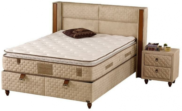Mobilya Dükkanım Bera 180x200 Baza+Başlık+Yatak Seti