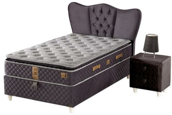 Mobilya Dükkanım Lara 150x200 Baza+Başlık+Yatak Seti