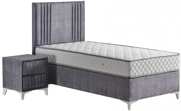 Mobilya Dükkanım Delta 120x200 Baza+Başlık+Yatak Seti