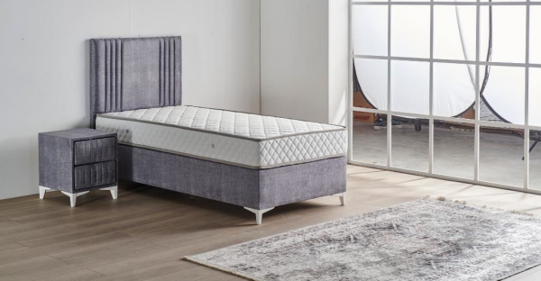 Mobilya Dükkanım Delta 120x200 Baza+Başlık+Yatak Seti