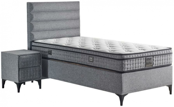 Mobilya Dükkanım Luna 120x200 Baza+Başlık+Yatak Seti
