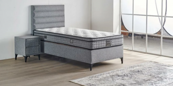 Mobilya Dükkanım Luna 120x200 Baza+Başlık+Yatak Seti