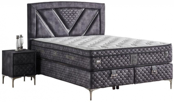 Mobilya Dükkanım Niobe 160x200 Baza+Başlık+Yatak Seti
