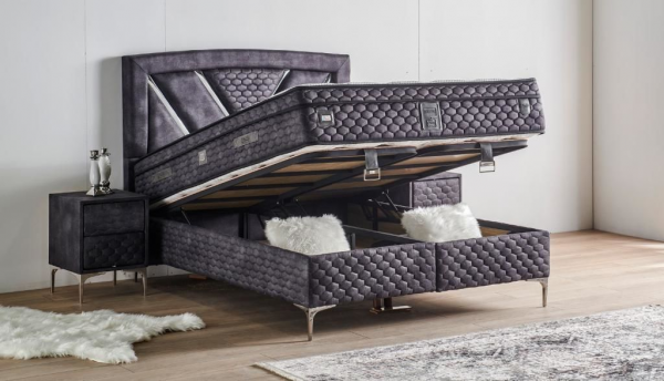 Mobilya Dükkanım Niobe 160x200 Baza+Başlık+Yatak Seti