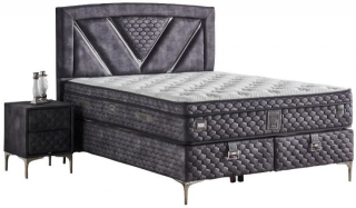 Mobilya Dükkanım Niobe 160x200 Baza+Başlık+Yatak Seti