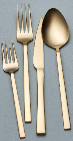 Korkmaz A2487 Lora Gold 24 Parça Çatal Kaşık Bıçak Takımı