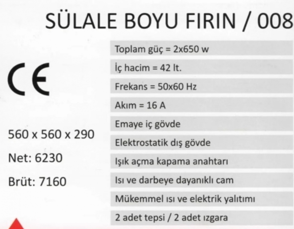 Uğur Katmer Uğur DD1150 Davul Fırın