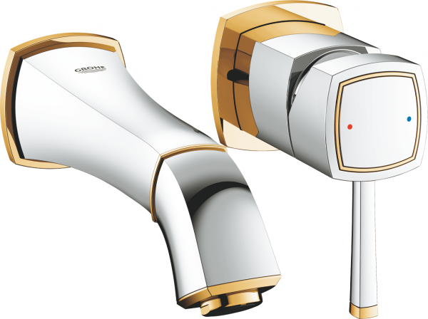 Grohe Grandera S 19929IG0 Lavabo Bataryası (Krom / Altın)