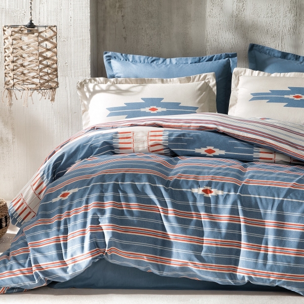 Yataş Bedding Nomi İndigo 200x220 cm (Çift Kişilik / İndigo)