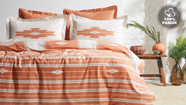 Yataş Bedding Nomi Kiremit 200x220 cm (Çift Kişilik / Kiremit)