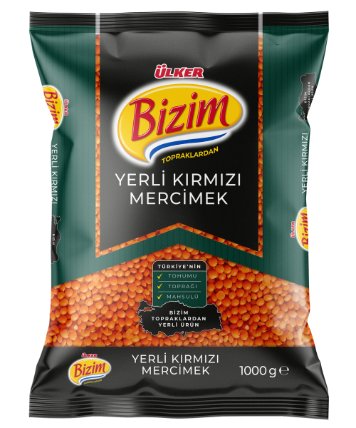 Bizim Yerli Kırmızı Mercimek 1 kg