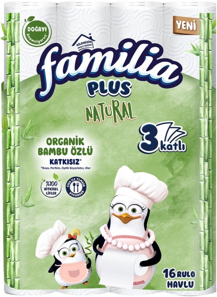Familia Plus Natural Kağıt Havlu 16 Rulo