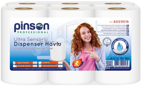 Pinson Ultra Sensörlü Kağıt Havlu 6 Rulo