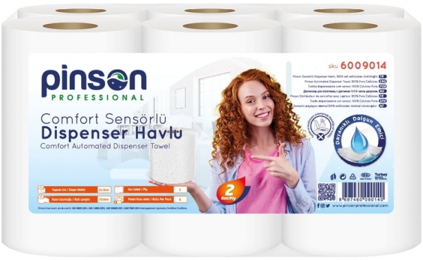 Pinson Comfort Sensörlü Kağıt Havlu 6 Rulo