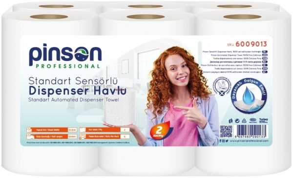 Pinson Standart Sensörlü Kağıt Havlu 6 Rulo