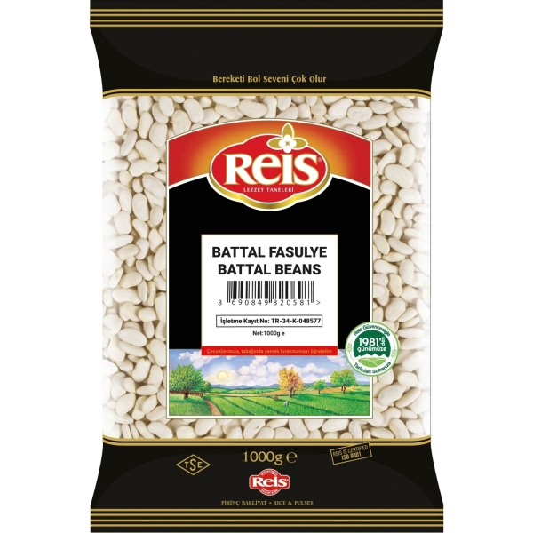 Reis Battal Kuru Fasulye 1 kg