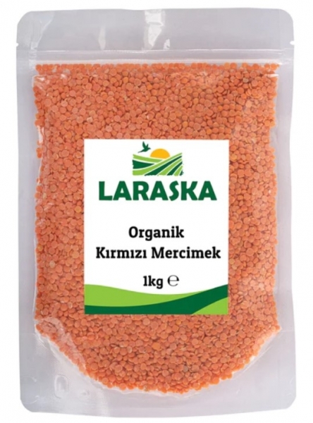 Laraska Organik Kırmızı Mercimek 1 kg