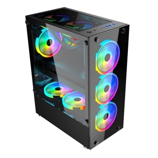 Gameforce Glass 4 Fanlı RGB Kumandalı 600W Bilgisayar Kasası