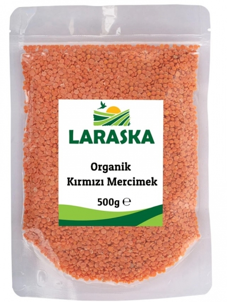Laraska Organik Kırmızı Mercimek 500 gr