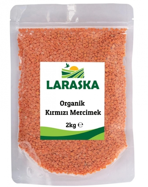 Laraska Organik Kırmızı Mercimek 2 kg