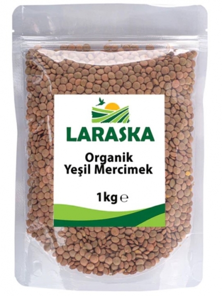 Laraska Organik Yeşil Mercimek 1 kg