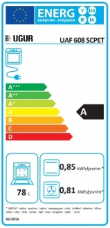 Uğur UAF 608 SCPET Ankastre Fırın