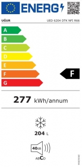 Uğur UED 6204 DTK NFI R66 Derin Dondurucu