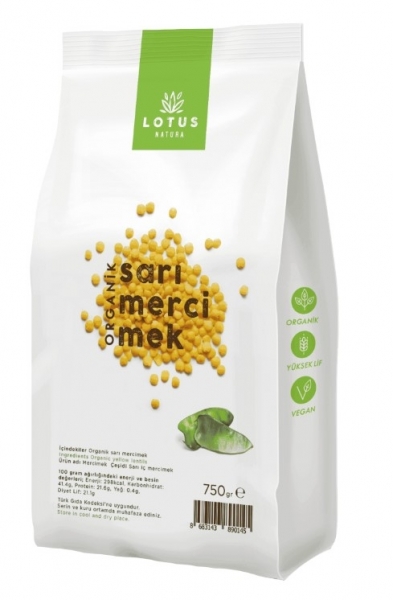 Lotus Natura Organik Sarı Mercimek 750 gr