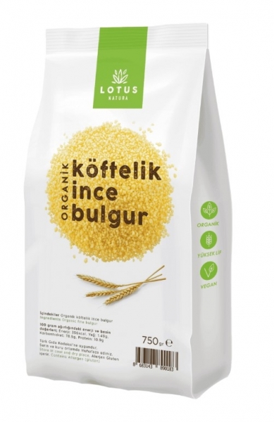 Lotus Natura Organik Köftelik İnce Bulgur 750 gr