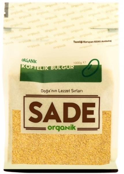 Sade Organik Köftelik Bulgur 1 kg