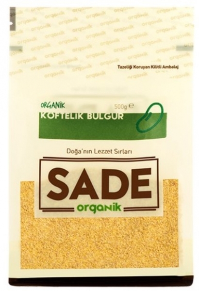 Sade Organik Köftelik Bulgur 500 gr