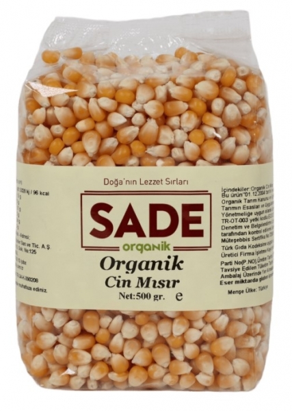 Sade Organik Cin Mısır 500 gr