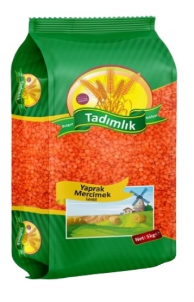 Tadımlık Yerli Kırmızı Yaprak Mercimek 5 kg