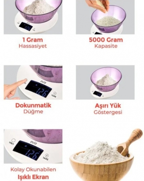 Evia Dirhem EA-4113 Mutfak Terazisi