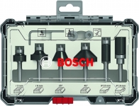 Bosch Professional 6 Parça Kenar Freze Seti (2607017468) resim