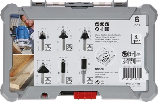 Bosch Professional 6 Parça Kenar Freze Seti (2607017468)
