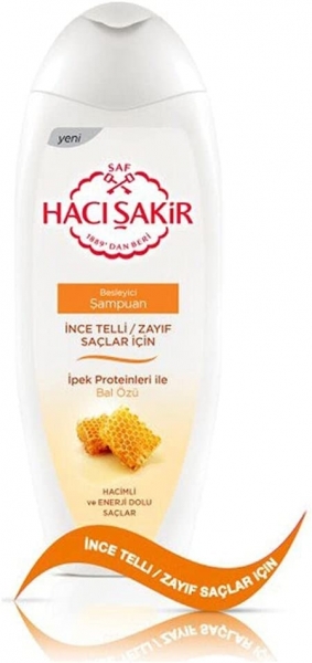 Hacı Şakir Şampuan Bal İnce Zayıf Saçlar 500 ml Şampuan