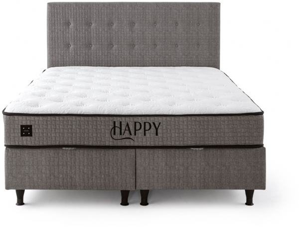 İndivani Happy 90x190 Baza+Başlık+Yatak Seti