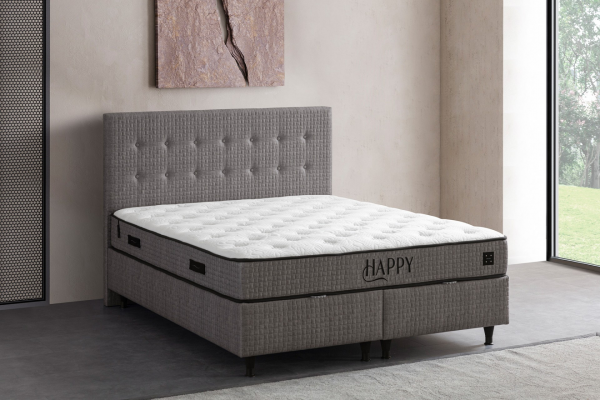 İndivani Happy 90x200 Baza+Başlık+Yatak Seti