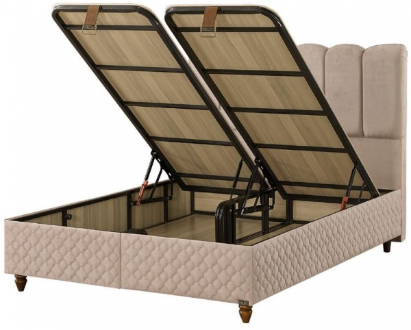 Mobilya Dükkanım Gold 180x200 Baza+Başlık+Yatak Seti