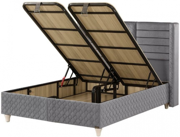 Mobilya Dükkanım Yaren 160x200 Baza+Başlık+Yatak Seti