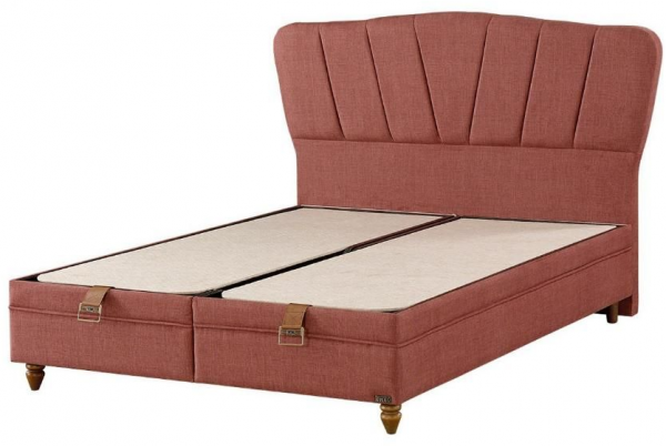 Mobilya Dükkanım Pink 180x200 Baza+Başlık+Yatak Seti